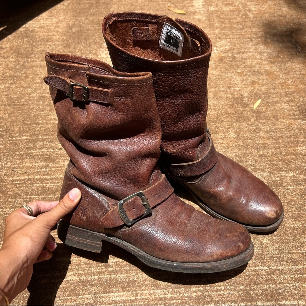 FRYE BOOTS! Comfy and cute! Great condition. Selling because they don’t fit me